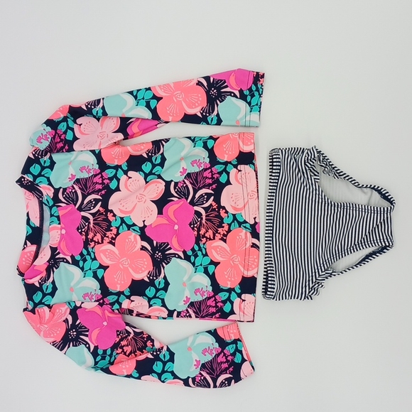 Carter's Swim Carters Long Sleeve Floral Bathing Suit 2t Poshmark
